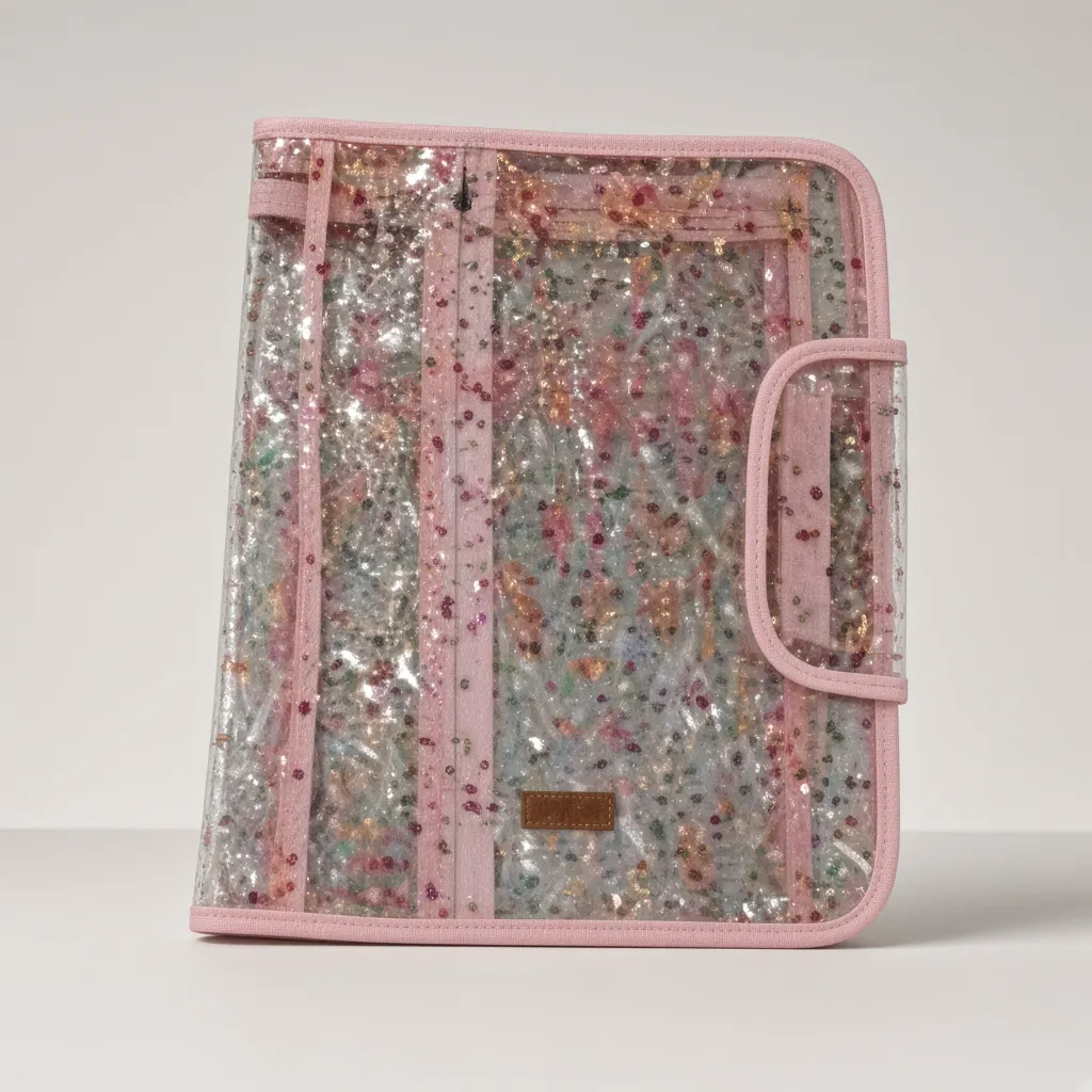 ORGANIZADOR A4 NAYLON CRISTAL SANDWICH CON ABROJO