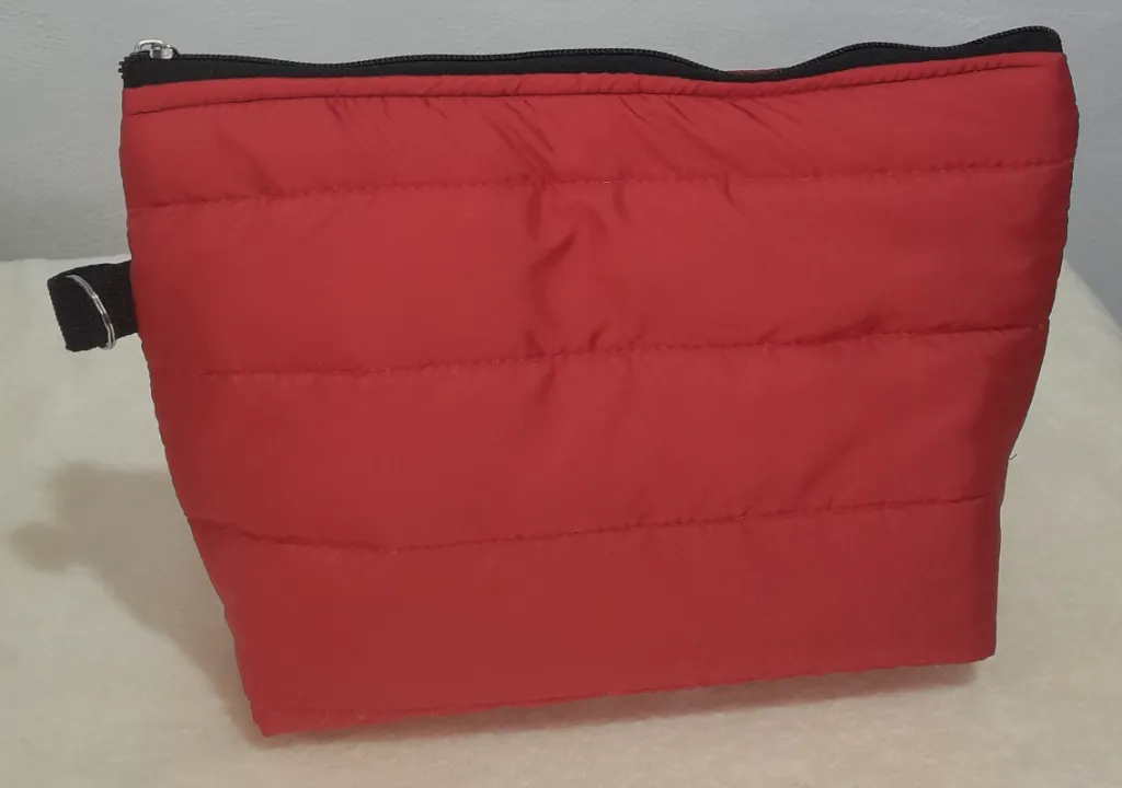 Neceser Puffer  Rojo