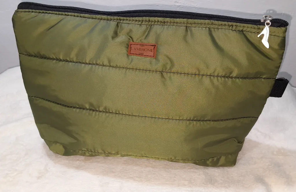 Neceser Puffer Verde Militar