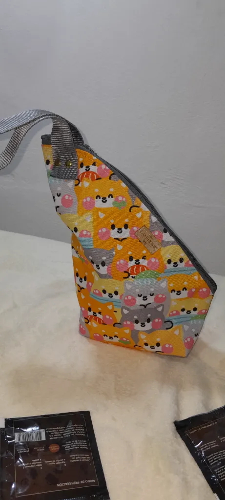 Porta Taza con Bolsillos para Saquitos  Gatitos